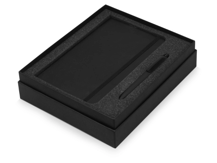 Подарочный набор Moleskine Indiana с блокнотом А5 Soft и ручкой, черный фото 3