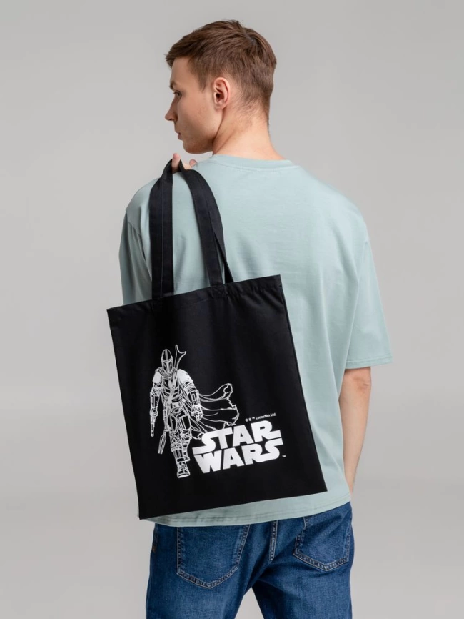 Холщовая сумка Mandalorian, черная фото 7