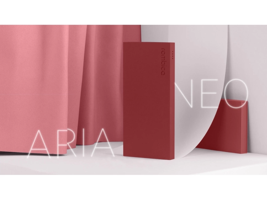 Внешний аккумулятор Rombica NEO ARIA Claret, 10000 мАч, Soft-touch, PD, QCharge, Type-C, бордовый фото 7