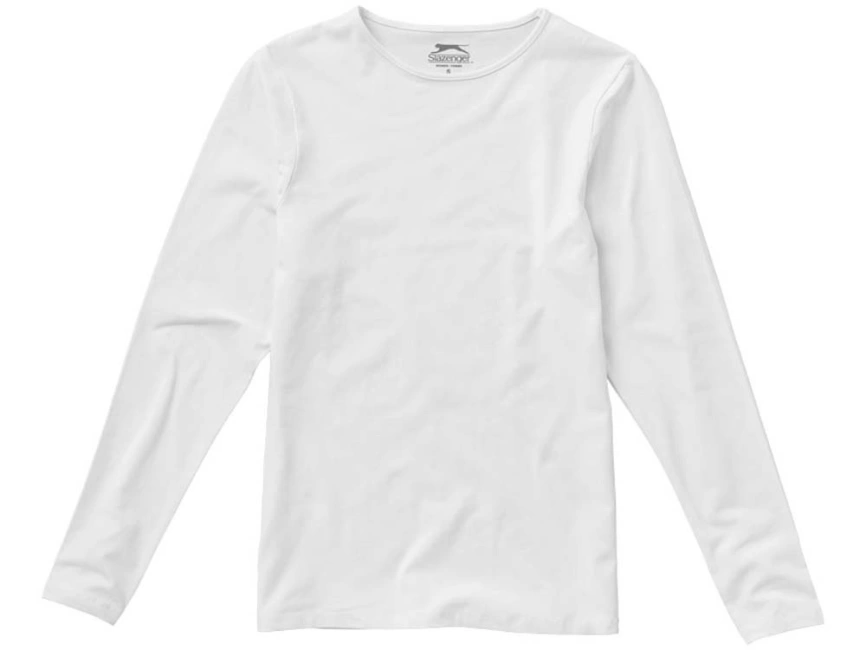 Футболка женская Curve с длинным рукавом, белый фото 6