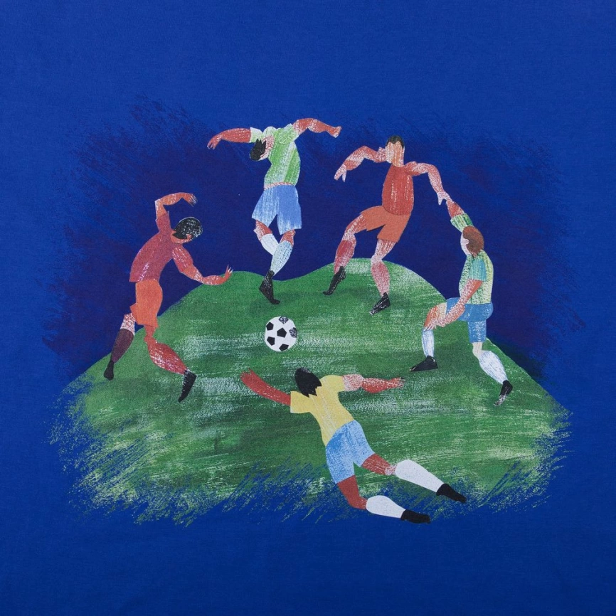 Футболка «Футбол via Матисс» 190, ярко-синяя, размер M фото 2