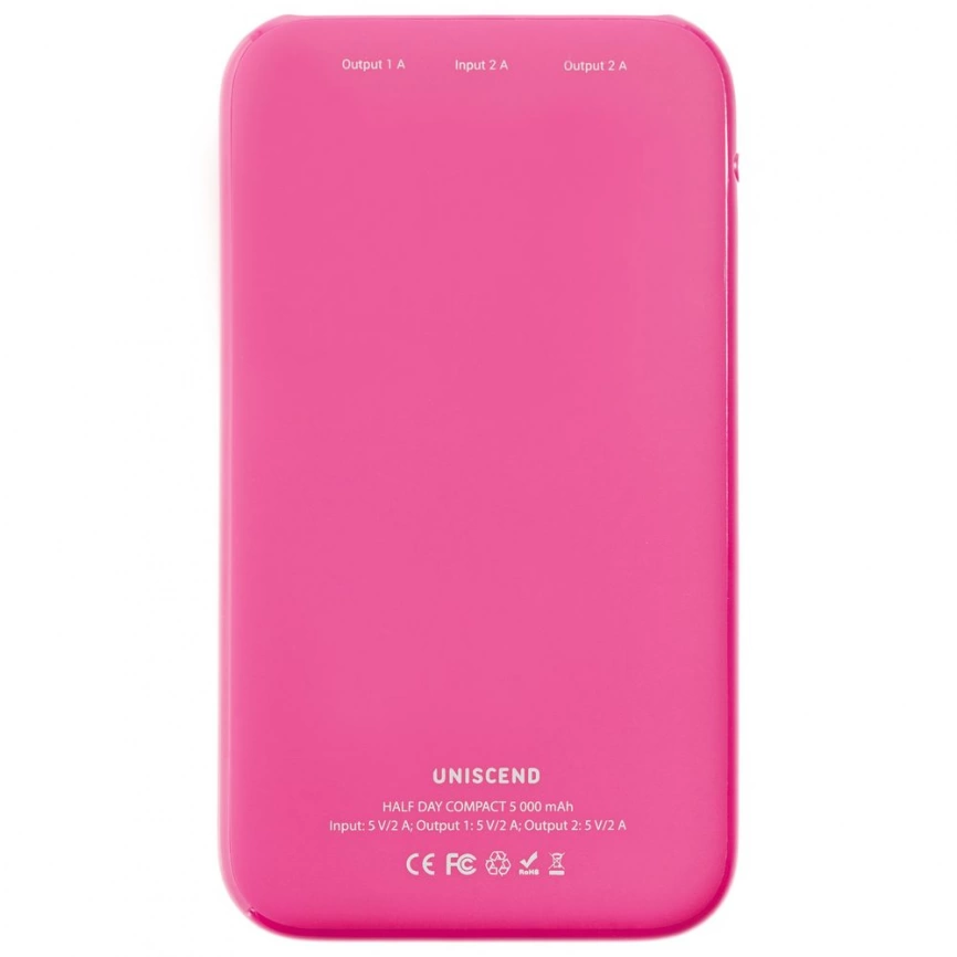 Внешний аккумулятор Uniscend Half Day Compact 5000 мAч, розовый фото 6