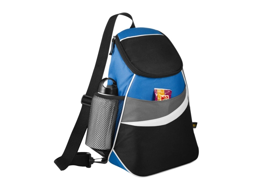 Сумка-холодильник через плечо на 12 банок, синий/черный фото 1