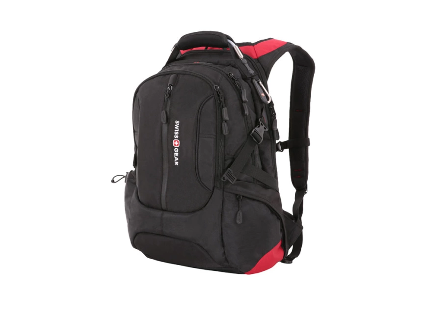 Рюкзак SWISSGEAR, 15, полиэстер 1200D, 36х17х50 см, 30 л, черный/красный фото 1