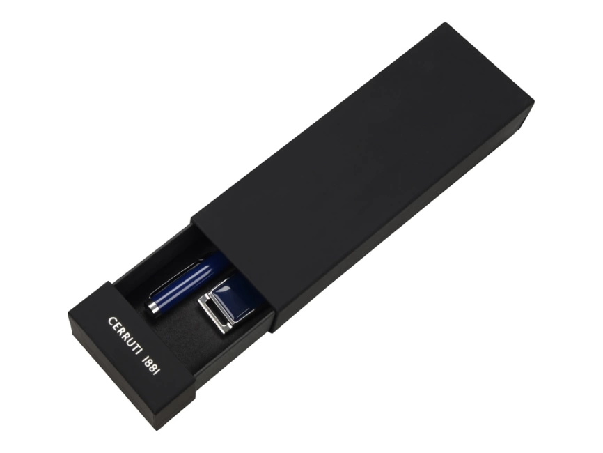 Набор Cerruti 1881: ручка шариковая, флеш-карта USB 2.0 на 2 Гб Zoom Blue фото 2