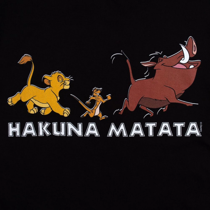 Футболка Hakuna Matata, черная, размер M фото 4