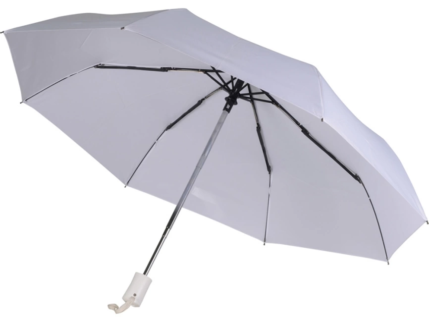 Зонт складной автоматический, белый фото 3