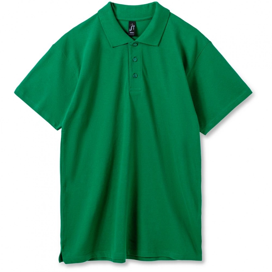 Рубашка поло мужская Summer 170 ярко-зеленая, размер S фото 9