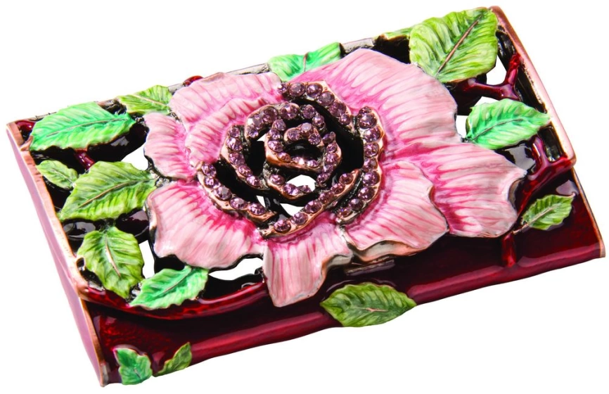 Визитница Enamel, розовая фото 1