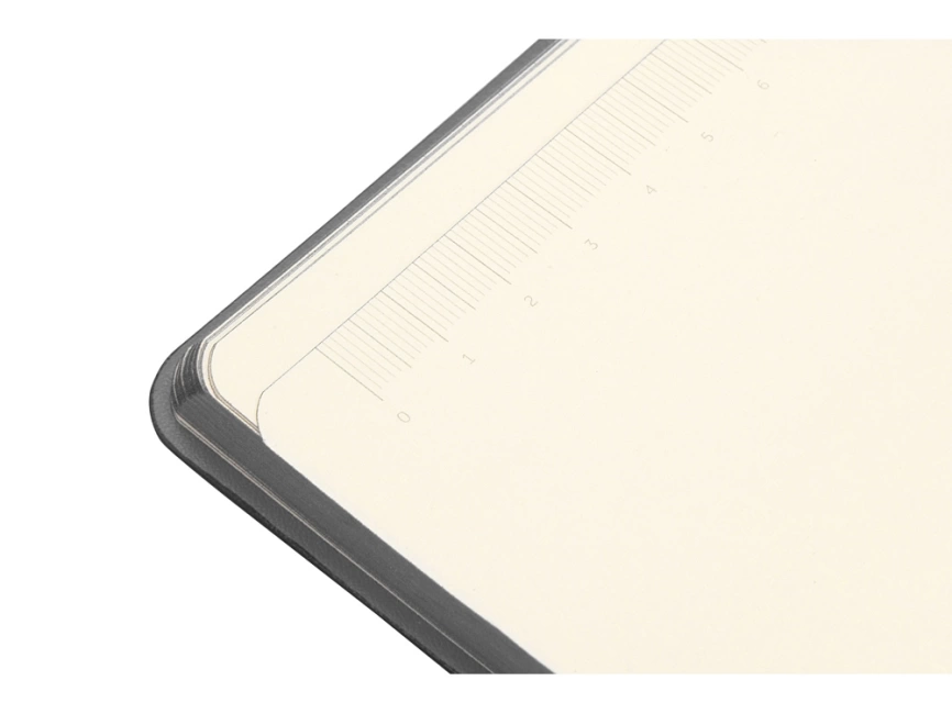 Блокнот Notepeno 130x205 мм с тонированными линованными страницами, серый фото 6
