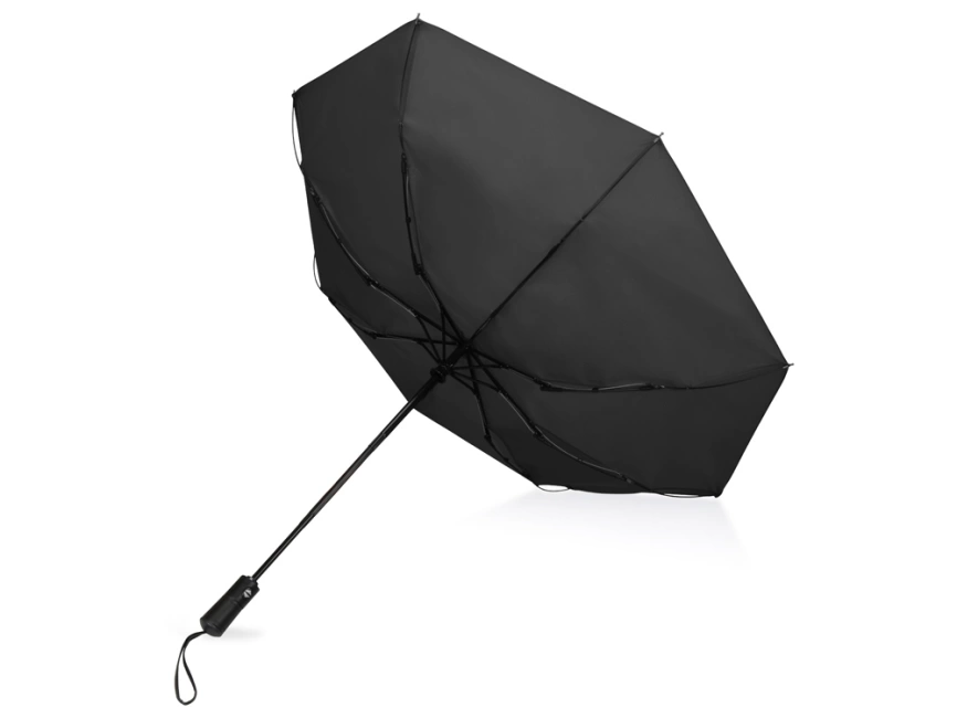 Зонт складной Ontario, автоматический, 3 сложения, с чехлом, черный фото 7
