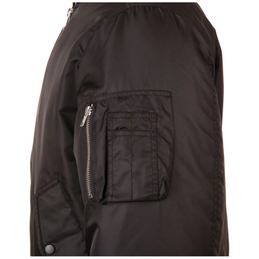 Куртка бомбер унисекс Remington черная, размер XS фото 4