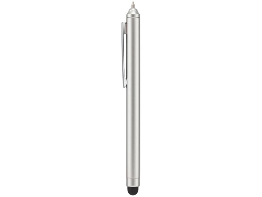Ручка шариковая Nilsia со стилусом, жемчужный с матовой окантовкой фото 2