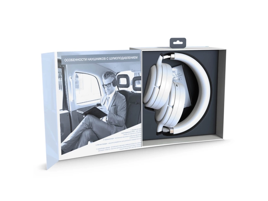 Беспроводные наушники HIPER SILENCE ANC HX3, белый фото 7