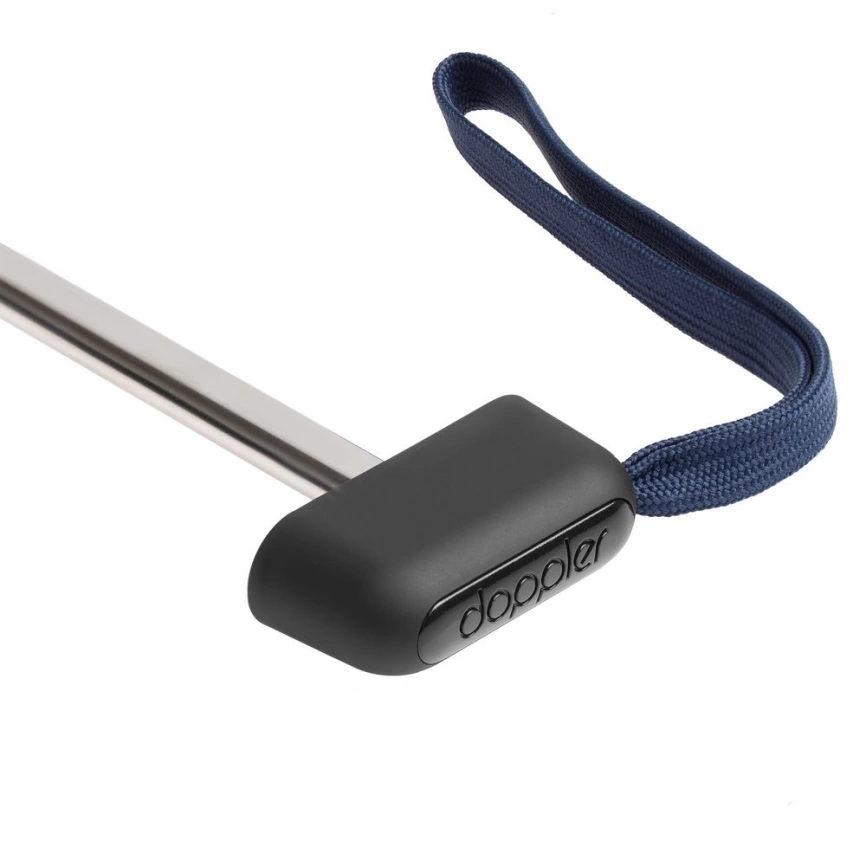 Зонт складной Carbonsteel Slim, темно-синий фото 7