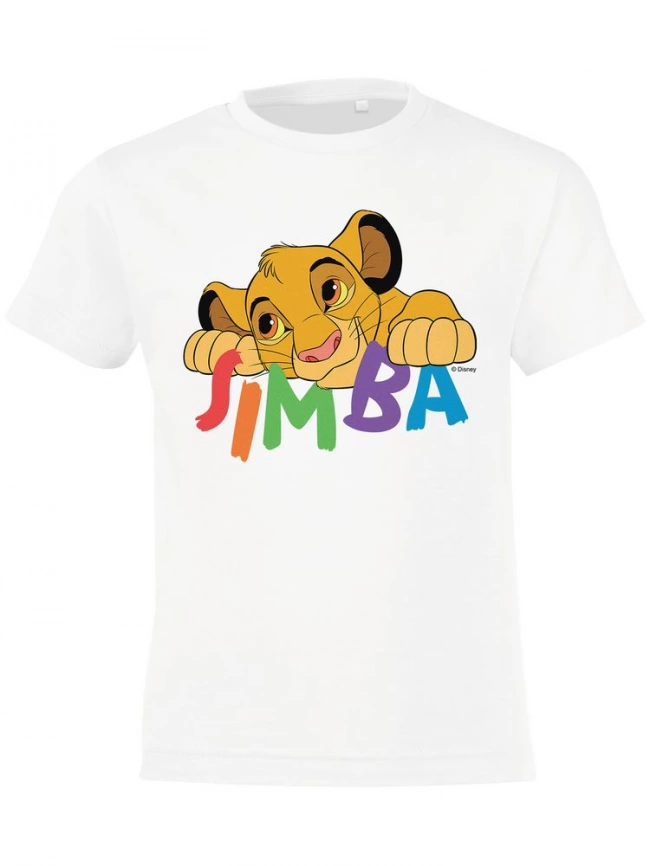 Футболка детская Simba, белая, на рост 118-128 см (8 лет) фото 3