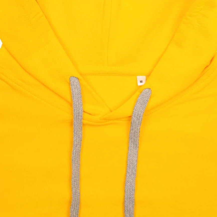 Толстовка с капюшоном Unit Kirenga желтая, размер 4XL фото 5