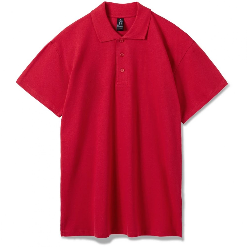 Рубашка поло мужская Summer 170 красная, размер L фото 8