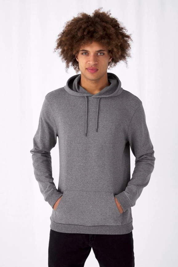 Толстовка с капюшоном унисекс Hoodie, темно-зеленая, размер XS фото 3