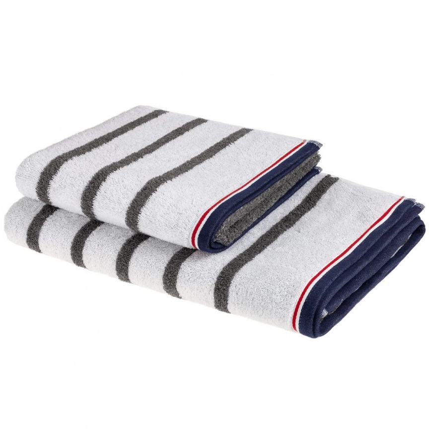 Полотенце Athleisure Strip Medium, белое фото 6
