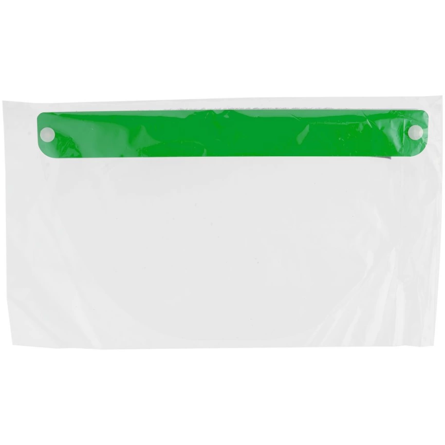 Прозрачный экран для лица Barrier, немедицинский, с зеленой лентой фото 7
