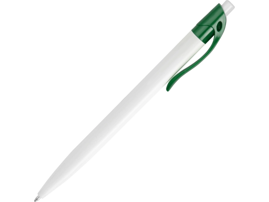 Ручка шариковая Какаду, белая с зеленым фото 3