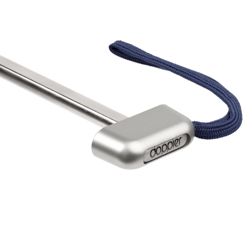 Зонт складной Carbonsteel Slim, темно-синий фото 9