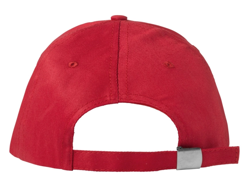 Бейсболка Brunswick, 5 панелей, красный фото 2