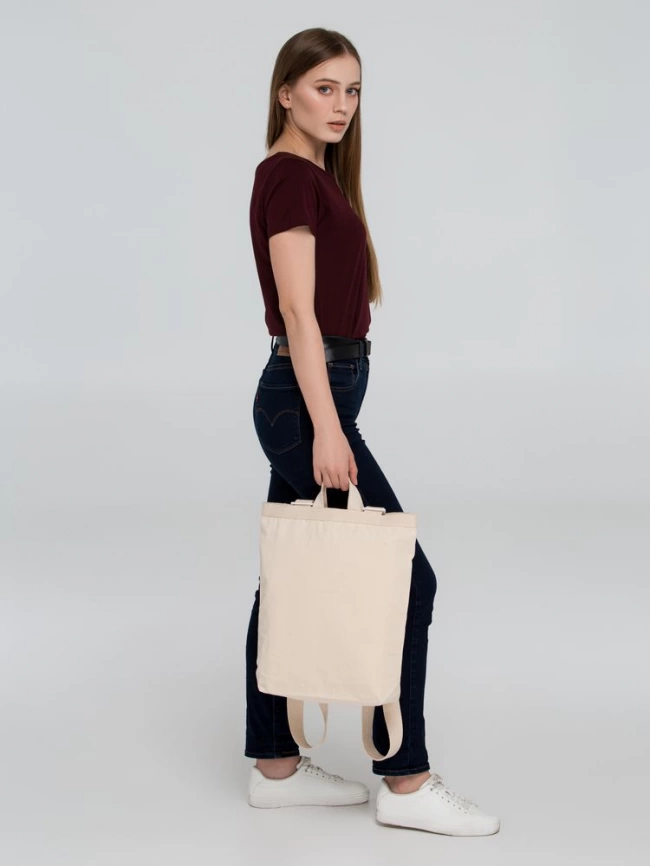 Рюкзак холщовый Discovery Bag, неокрашенный фото 6