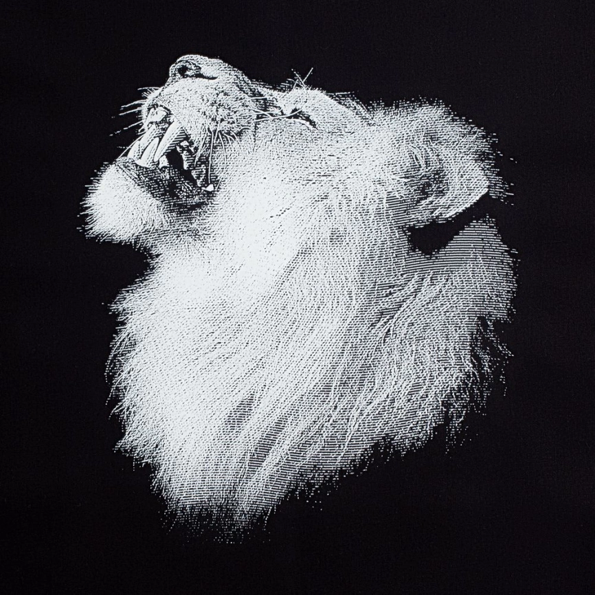 Холщовая сумка Like a Lion, черная фото 2