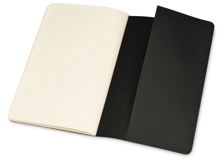 Записная книжка Moleskine Cahier (нелинованный, 3 шт.), Large (13х21см), черный фото 5