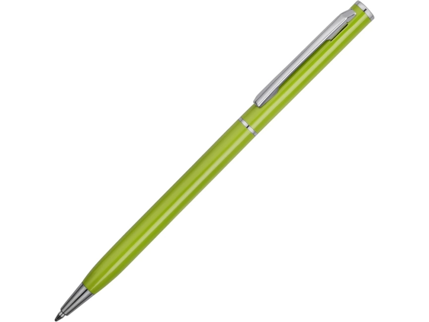 Ручка металлическая шариковая Атриум, зеленое яблоко фото 1