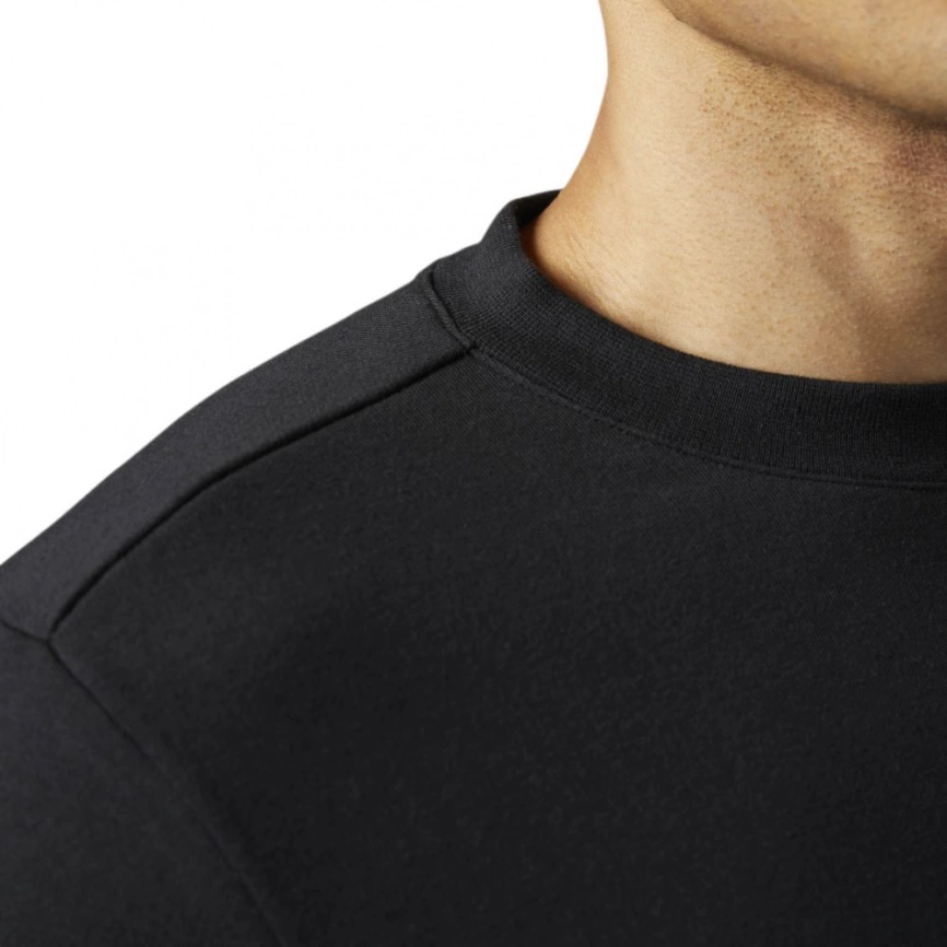 Толстовка мужская Crew Neck, черная, размер L фото 4