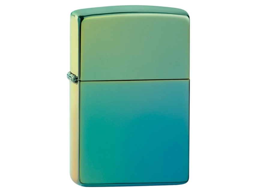 Зажигалка ZIPPO Classic с покрытием High Polish Teal, латунь/сталь, зелёная, глянцевая, 38x13x57 мм фото 1