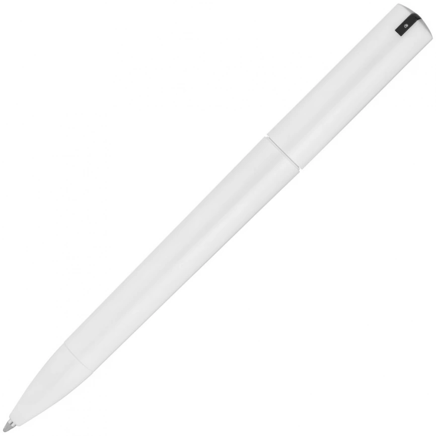 Ручка шариковая Split White Neon, белая с черным фото 5