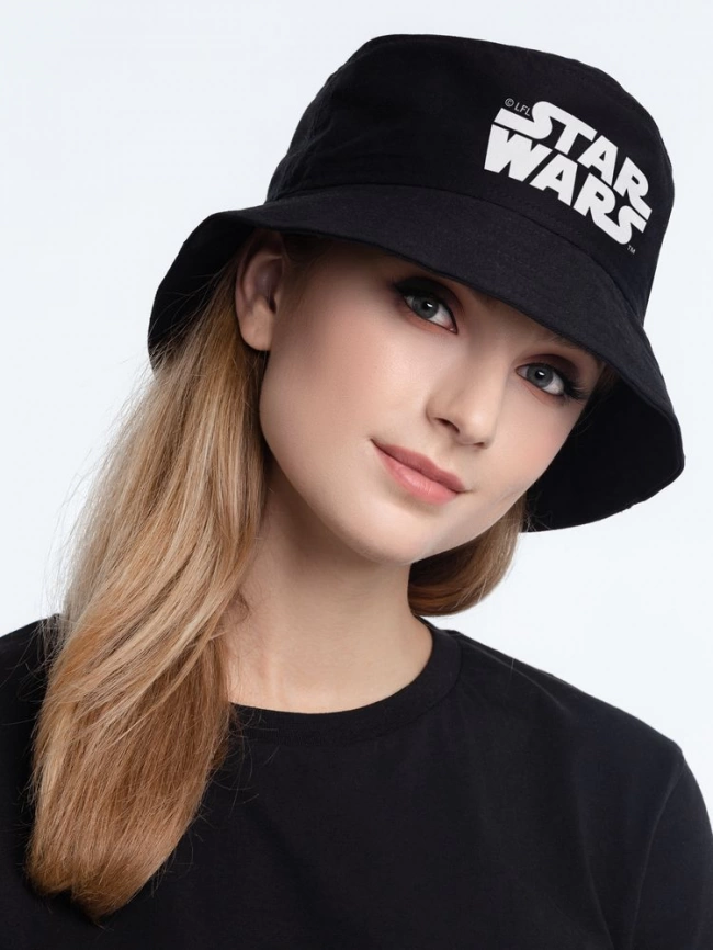 Панама Star Wars, черная с белым фото 1