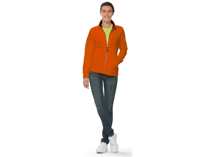 Куртка флисовая Nashville женская, оранжевый/черный фото 3