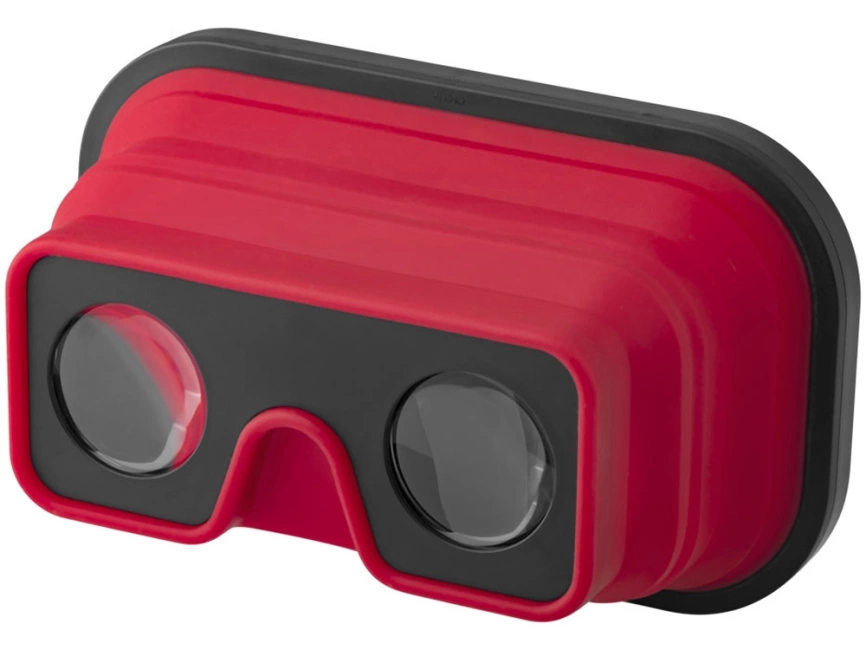 Складные силиконовые очки виртуальной реальности, красный/черный фото 1