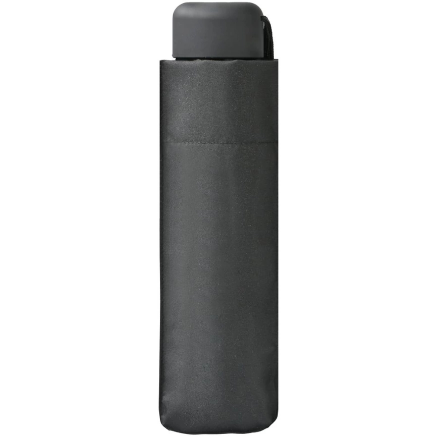 Зонт складной Mini Hit Flach, черный фото 6