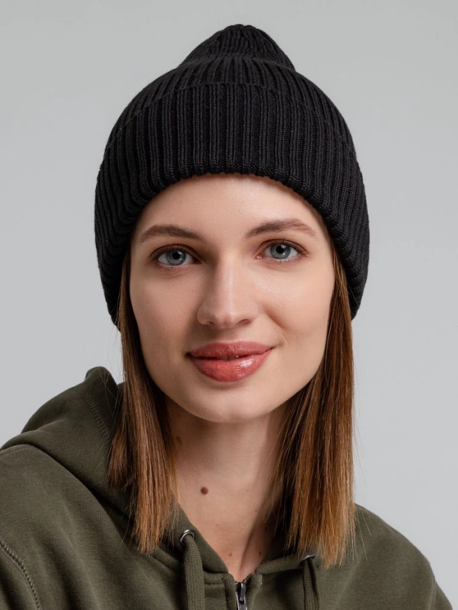 Шапка Stout, черная фото 12