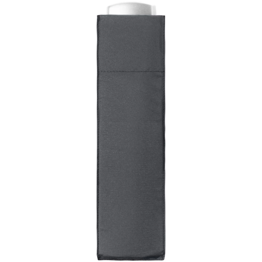 Зонт складной Fiber Alu Flach, серый фото 2