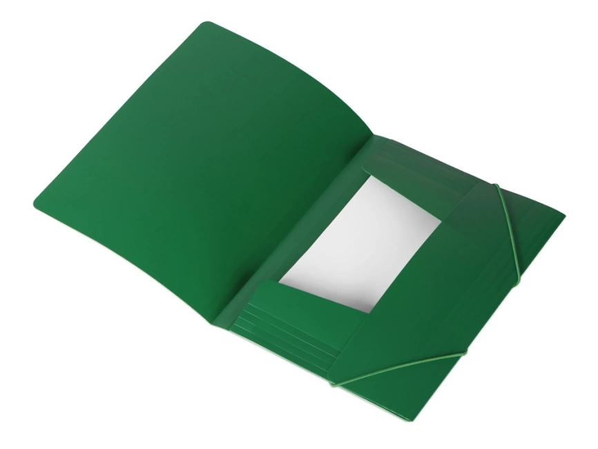 Папка формата А4 на резинке, зеленый фото 3