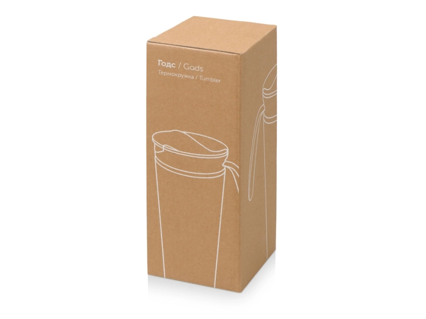 Термокружка Годс 470мл на присоске, серый фото 8