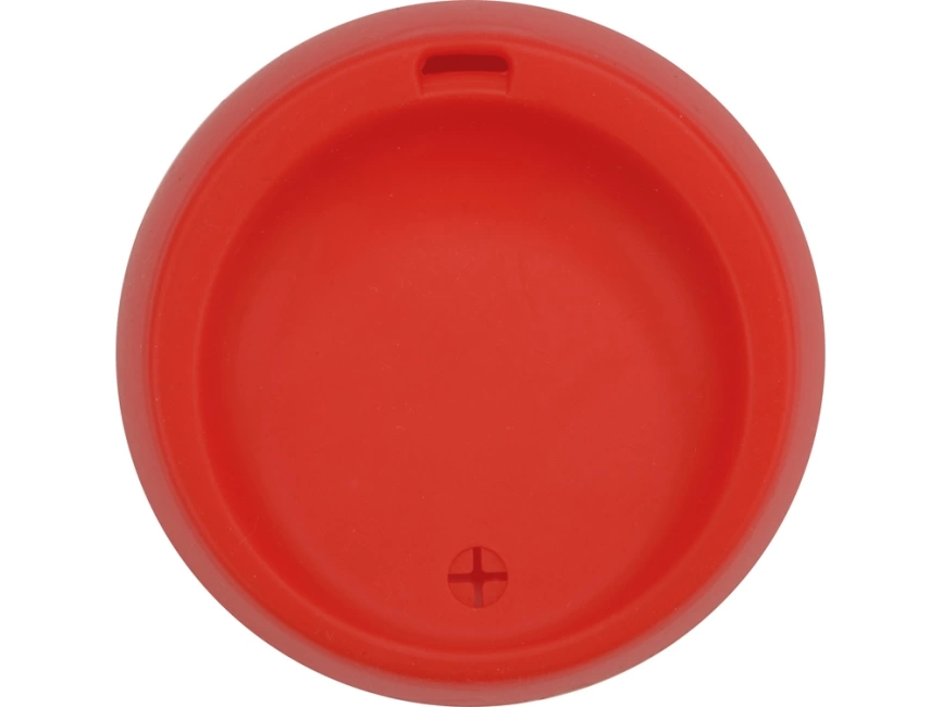 Стеклянный стакан Monday с силиконовой крышкой и манжетой, 350мл, красный фото 4