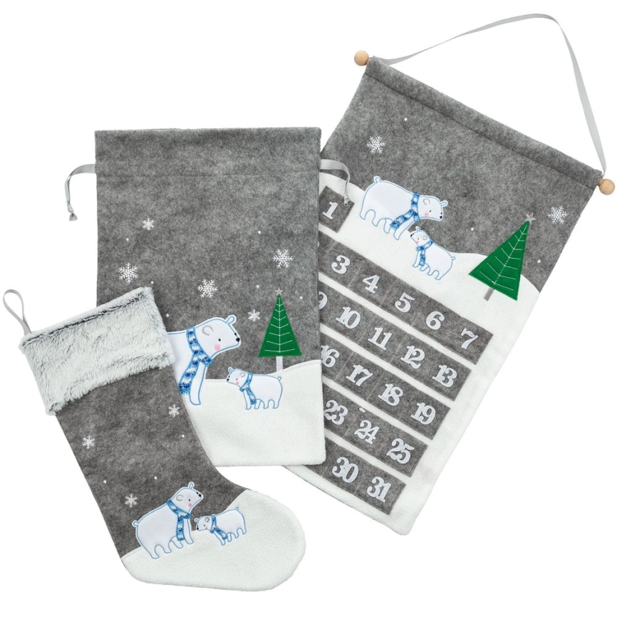 Носок для подарков Noel, с медведями фото 5