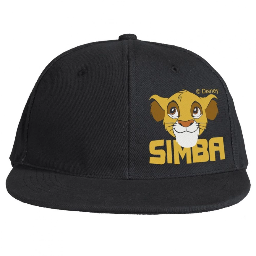 Бейсболка с прямым козырьком Simba, черная фото 3