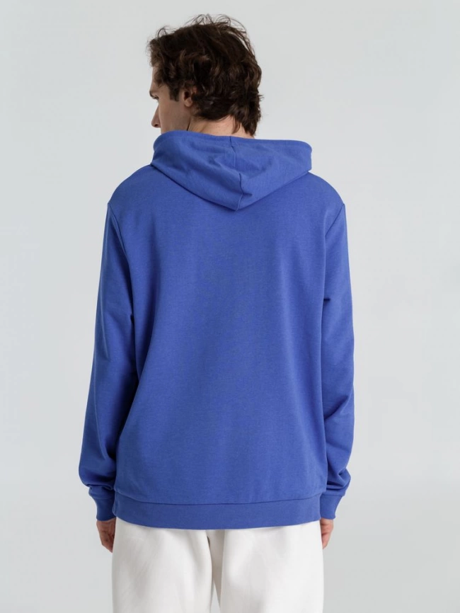 Толстовка с капюшоном унисекс Hoodie, ярко-синий меланж, размер L фото 16