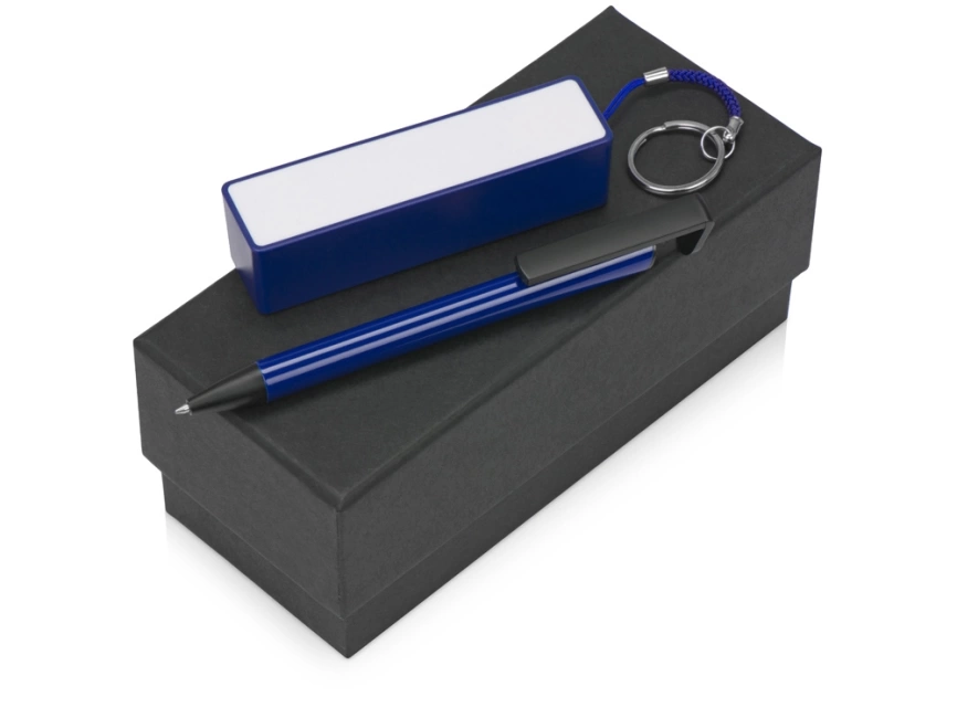 Подарочный набор Kepler с ручкой-подставкой и зарядным устройством, синий фото 1