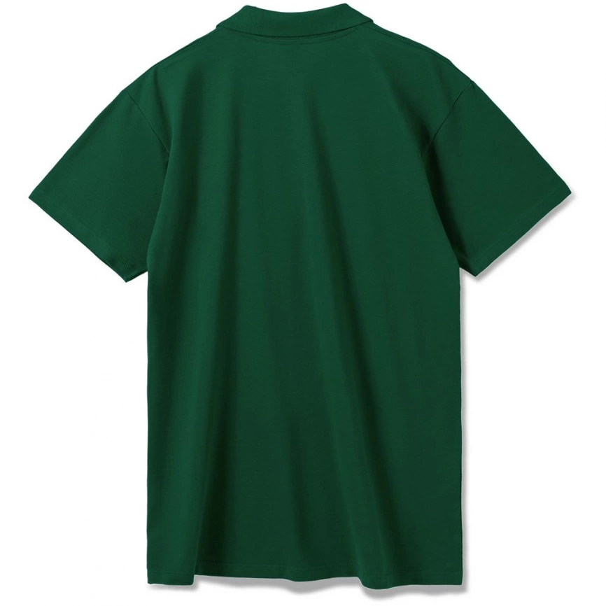 Рубашка поло мужская Summer 170 темно-зеленая, размер XS фото 9