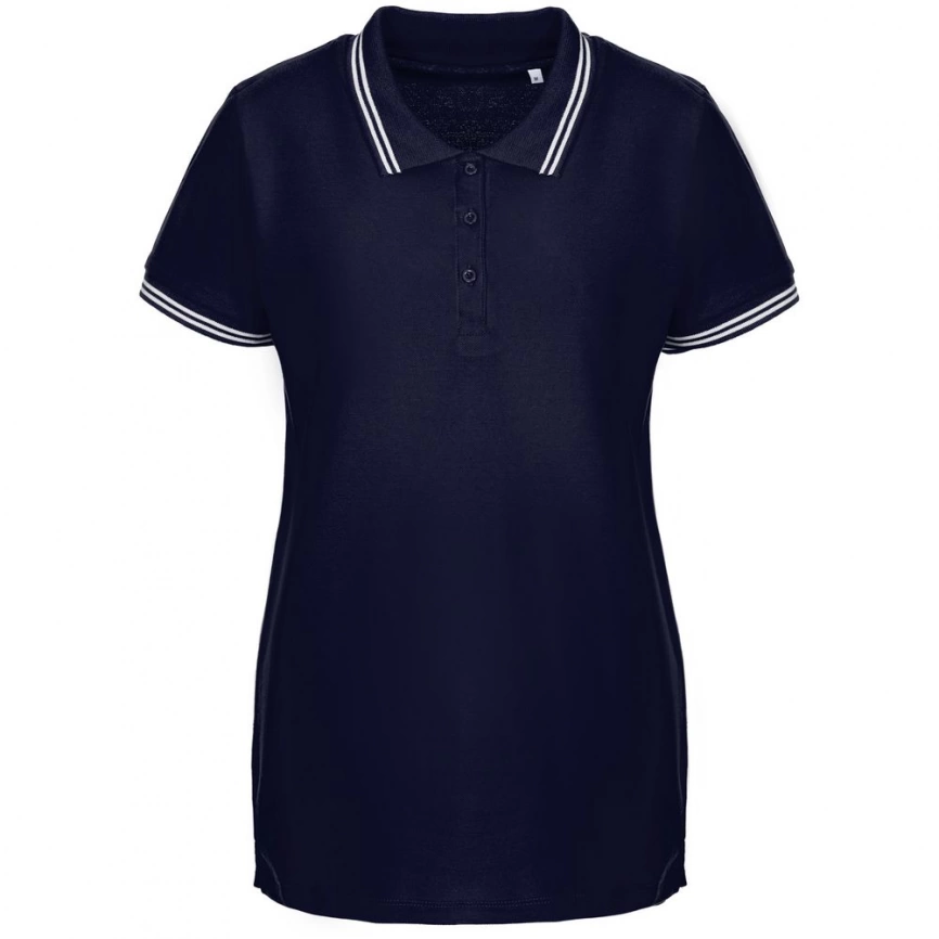 Рубашка поло женская Virma Stripes lady, темно-синяя, размер XL фото 1